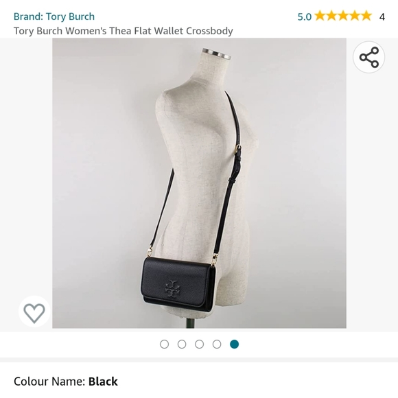 Tory Burch Thea Pebbled Leather Crossbody/Wallet Clutch Purse (like new) - Picture 2 of 15